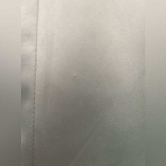 Nasty Gal Satin Ruffle Pajama Set Mint Green Button-Up Top & Shorts - Picture 11 of 11